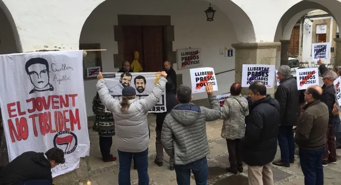 Moment de l'acte d'ahir a la tarda