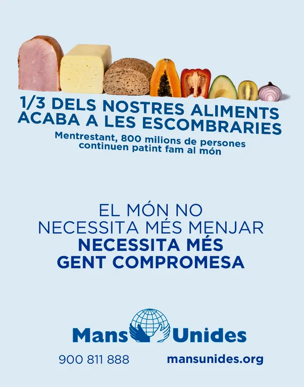 Mans Unides inicia una nova campanya solidària contra la fam
