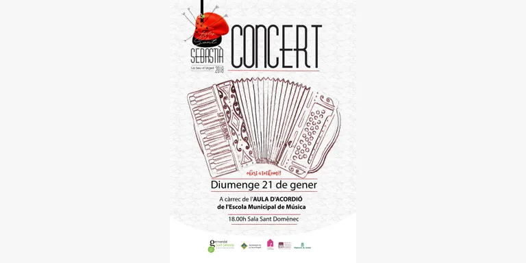 Concert de Sant Sebastià amb els alumnes d’acordió de l’Escola Municipal de Música de la Seu d’Urgell