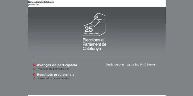 L'aplicació 'Parlament 12' permet seguir les dades de participació i resultats del 25-N