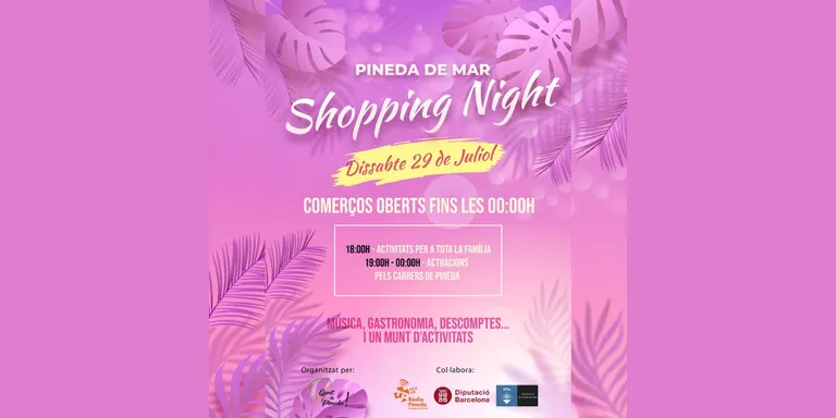 El comerç de Pineda celebrarà la Shopping Night aquest dissabte