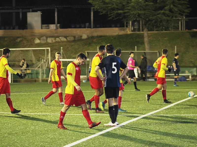 Javilín, en primera instància de la imatge, va protagonitzat un Hat trick a Sant Cugat
