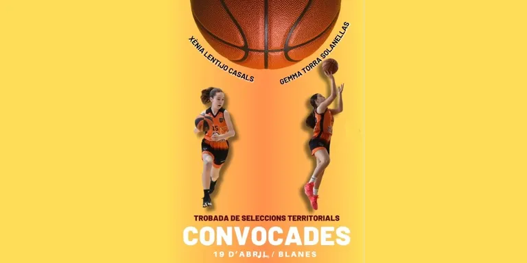Dues jugadores del Club Bàsquet Solsona, convocades per la Trobada de Seleccions Territorials d’aquest diumenge a Blanes