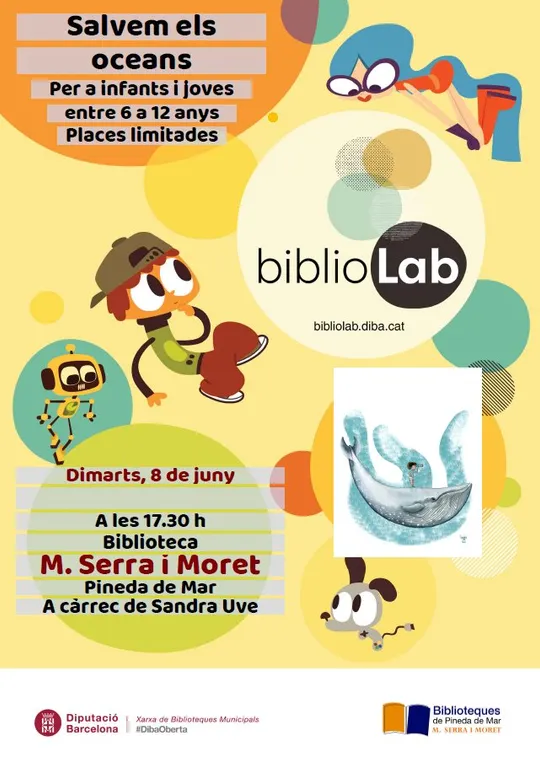 Nou Bibliolab a la Biblioteca Manuel Serra i Moret: salvem els oceans!