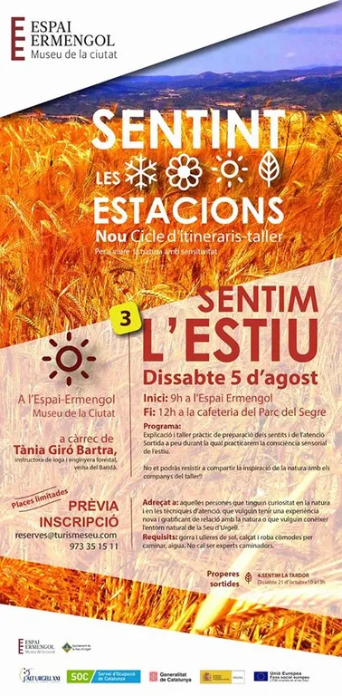 El cicle 'Sentint les estacions' es reprèn amb la sessió dedicada a l'estiu
