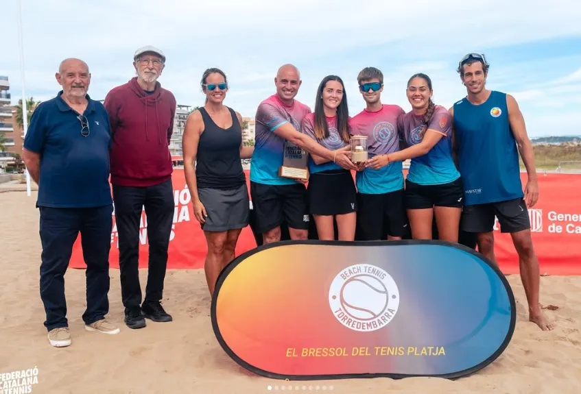 El Beach Tennis aconsegueix un podi al Campionat de Catalunya de tennis platja per equips