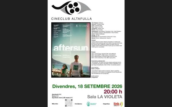 El Cineclub Altafulla Link projecta aquest divendres el multipremiat film ‘Aftersun’