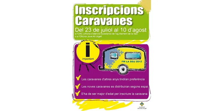 Obert el termini d'inscripcions per a les caravanes de la Festa Major de la Seu