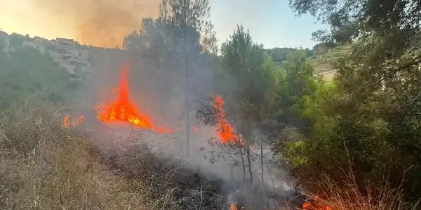 Dos incendis de vegetació a Roda de Berà aquest dimarts