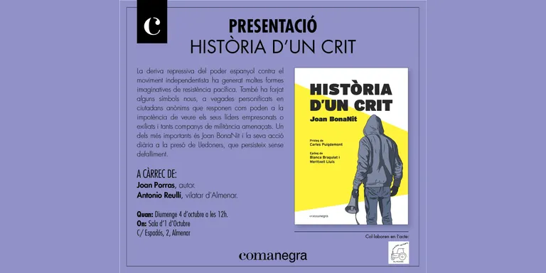 "Història d'un crit" de Joan Bonanit, a Almenar.
