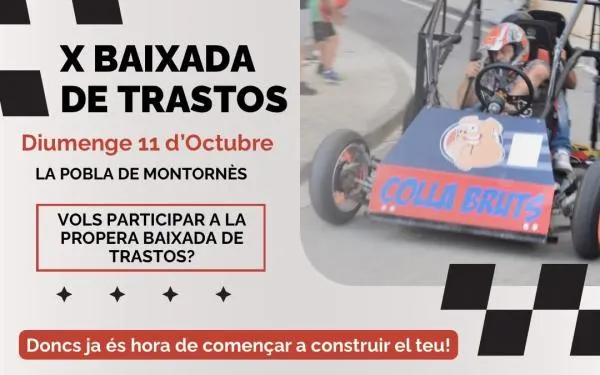 La Pobla de Montornès es prepara per a la desena Baixada de Trastos