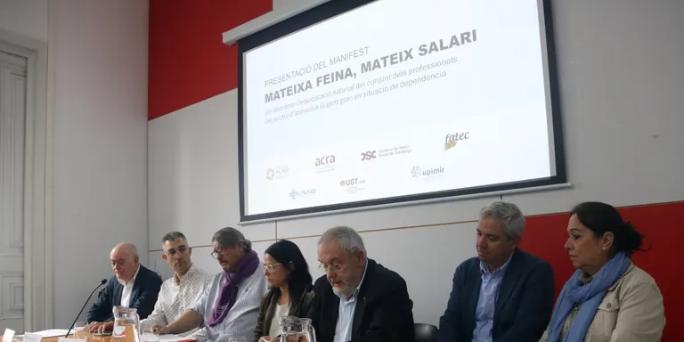 El sector concertat i privat d'atenció a la gent gran reclama l'equiparació salarial amb les residències públiques