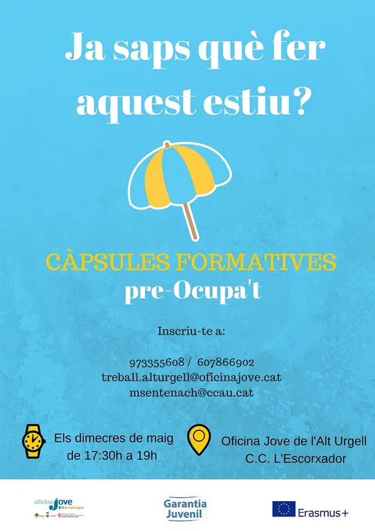 L'Oficina Jove ofereix informació sobre feina i lleure a l'estiu