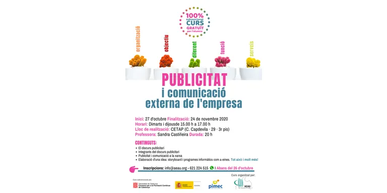 L'AEAU promou nous cursos aquesta tardor
