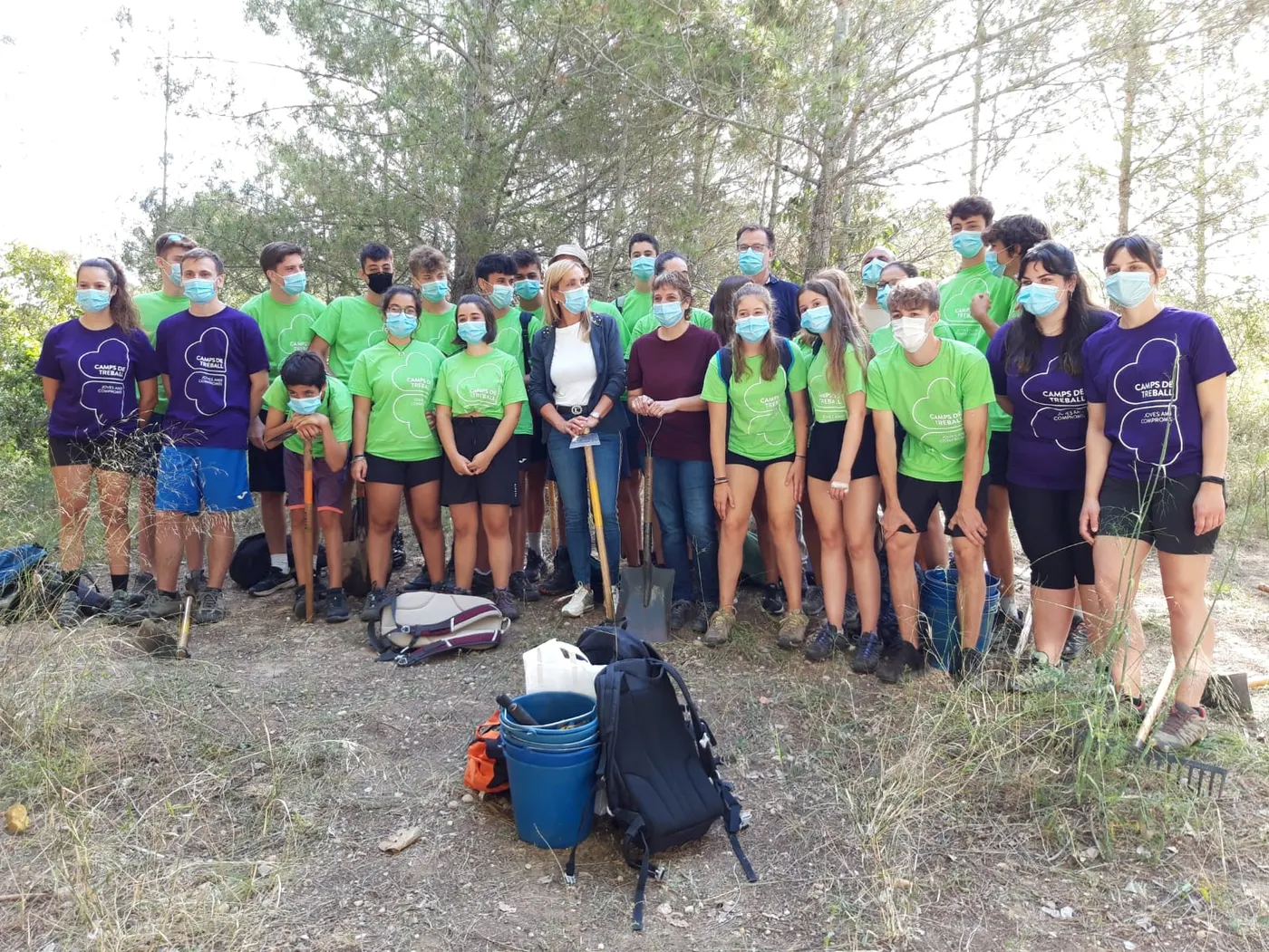 Els Camps de Treball comencen a desbrossar el Torrent del Sant Pou