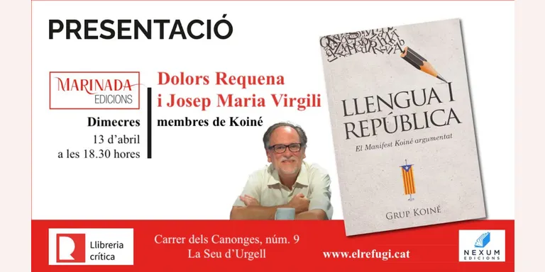 Josep Maria Virgili presenta a la Seu d'Urgell el llibre 'Llengua i República'