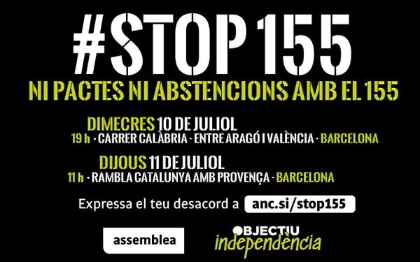 L'ANC d’Altafulla organitza una sortida a Barcelona per participar a la concentració de dimecres en contra dels “pactes del 155”