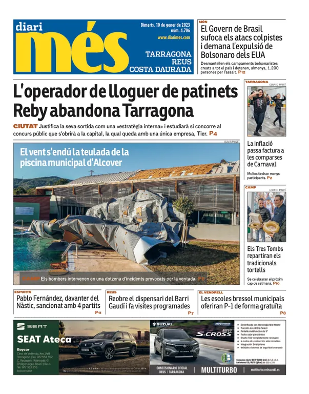 Consulta les portades dels diaris d'aquest 10 de gener