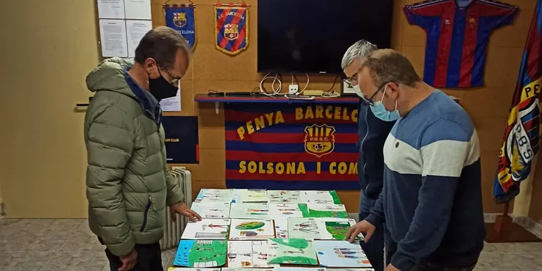 Wiam Bougakchan i Abril García guanyen el 4t concurs de dibuix de la Penya Barcelonista