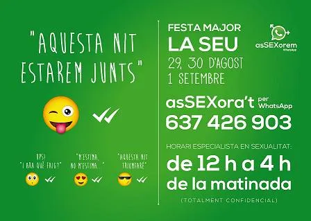 El servei 'Assexora't' es torna a activar durant les nits de la Festa Major de la Seu