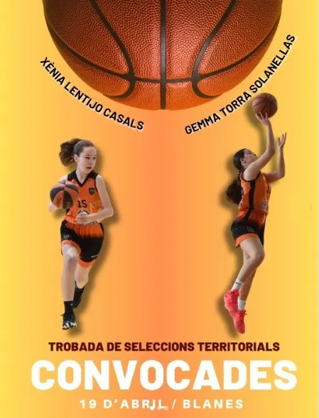 Dues jugadores del Club Bàsquet Solsona, convocades per la Trobada de Seleccions Territorials d’aquest diumenge a Blanes