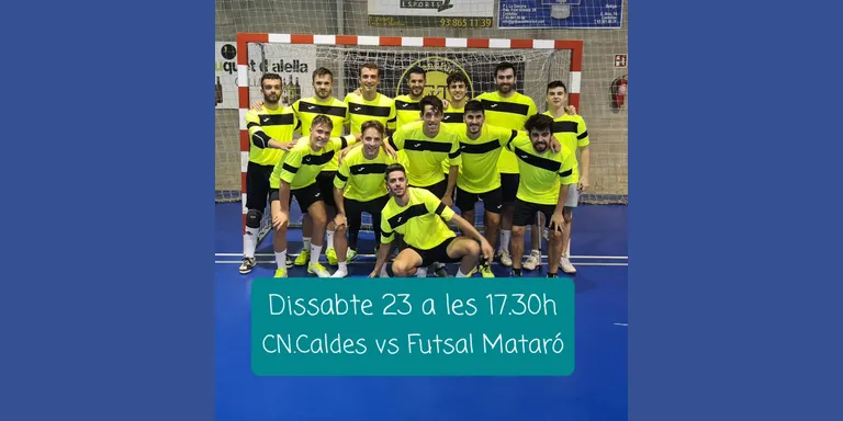 El CN Caldes masculí de futbol sala rep al tercer classificat al Bugarai