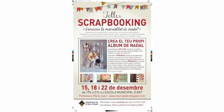 Taller d''scrapbooking' a l'Escola Municipal d'Art de la Seu