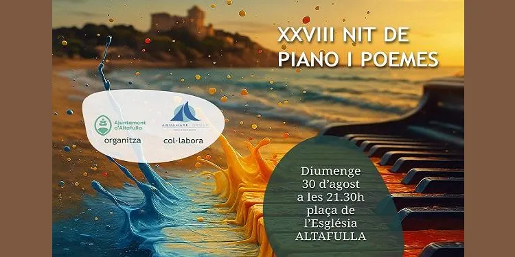 La Nit de Piano i Poemes d’Altafulla torna aquest diumenge a la plaça de l’Església