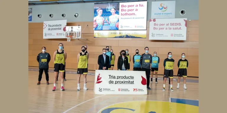 El Sedis Bàsquet s'implica en la nova campanya per promocionar el consum d'aliments catalans