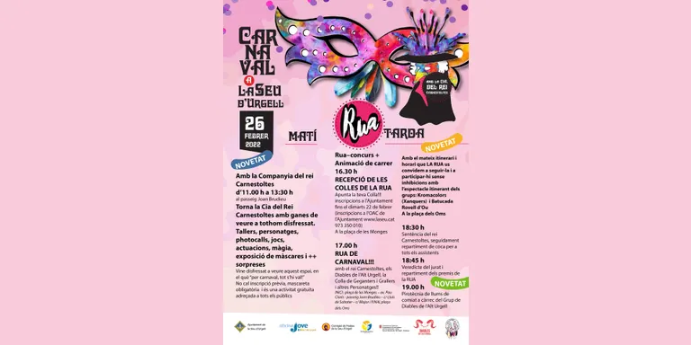 Recta final per a les inscripcions a la rua de Carnaval de la Seu d'Urgell