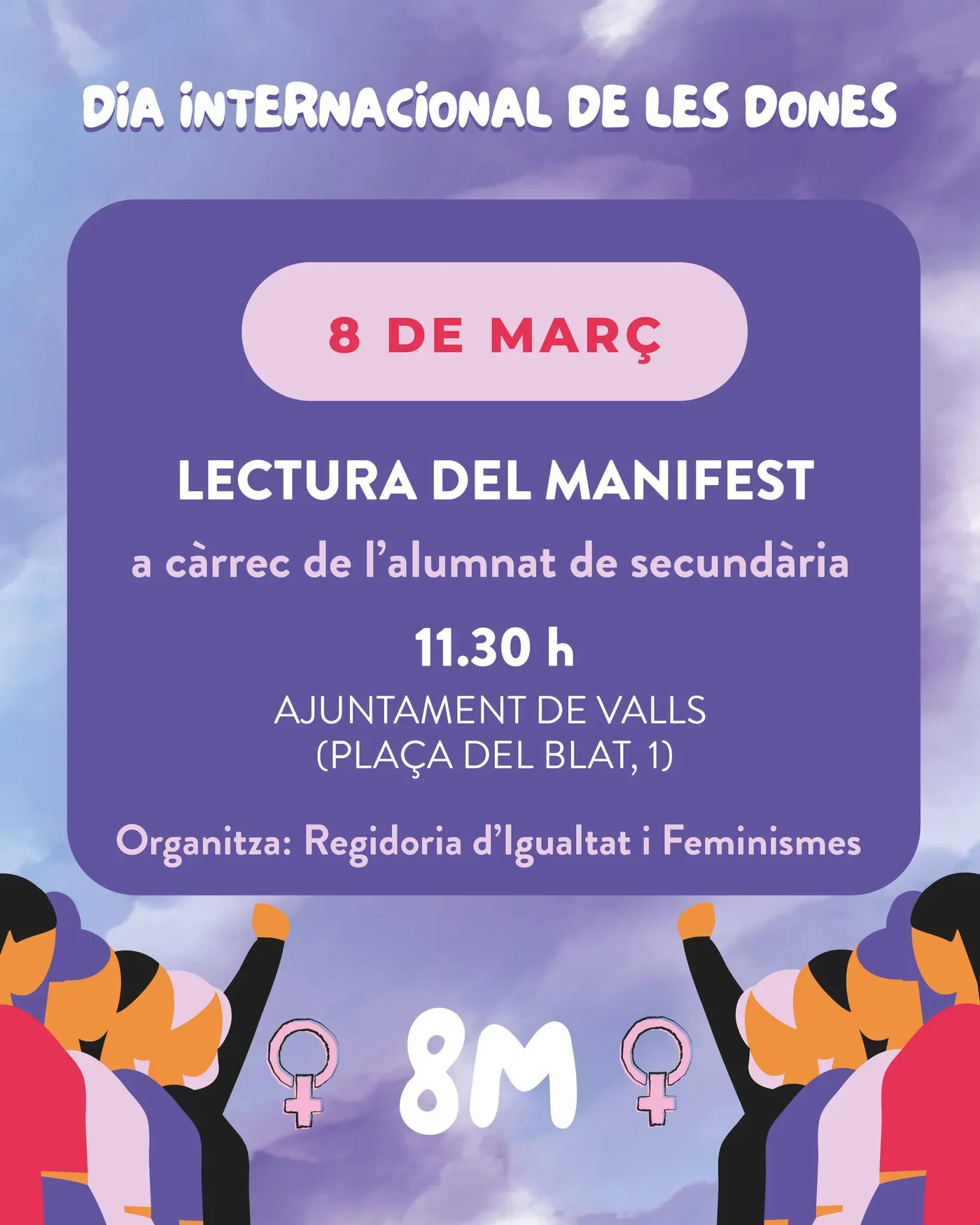 Multitud d’actes per commemorar el 8-M