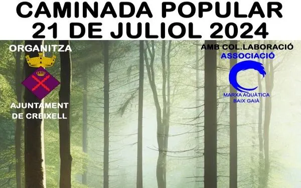 La 18a Caminada Popular de Creixell ‘La Mina de Gibert’, el diumenge 21 de juliol