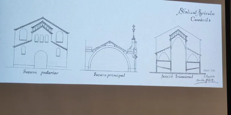 Cambrils recupera els plànols del Celler de Cambrils, obra de Bernardí Martorell i Antoni Pujol Sevil