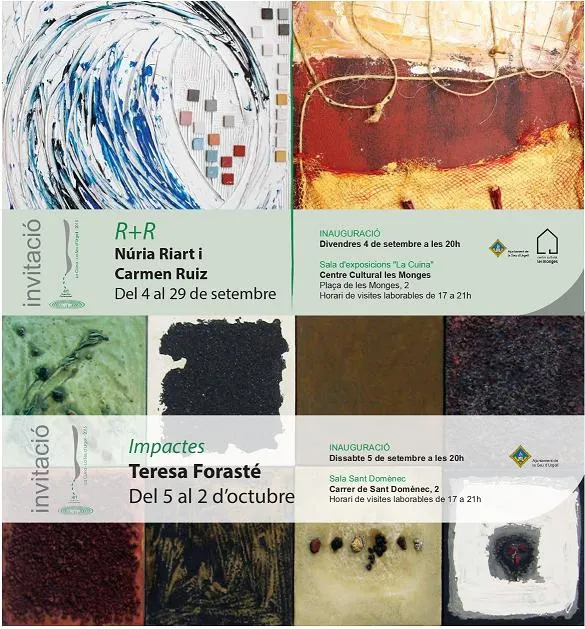 El Cicle d'Art Contemporani de la Seu estrena les exposicions de pintura 'R+R' i 'Impactes'