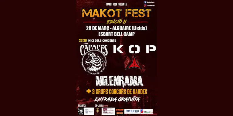 Augmenten un 30% les candidatures de bandes i grups musicals que opten al 2n concurs Makot Rock de Ponent