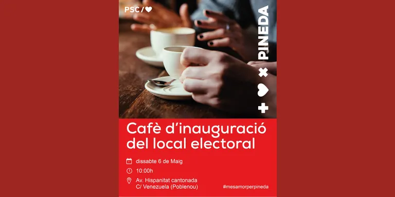 El PSC inaugura dissabte el seu local electoral