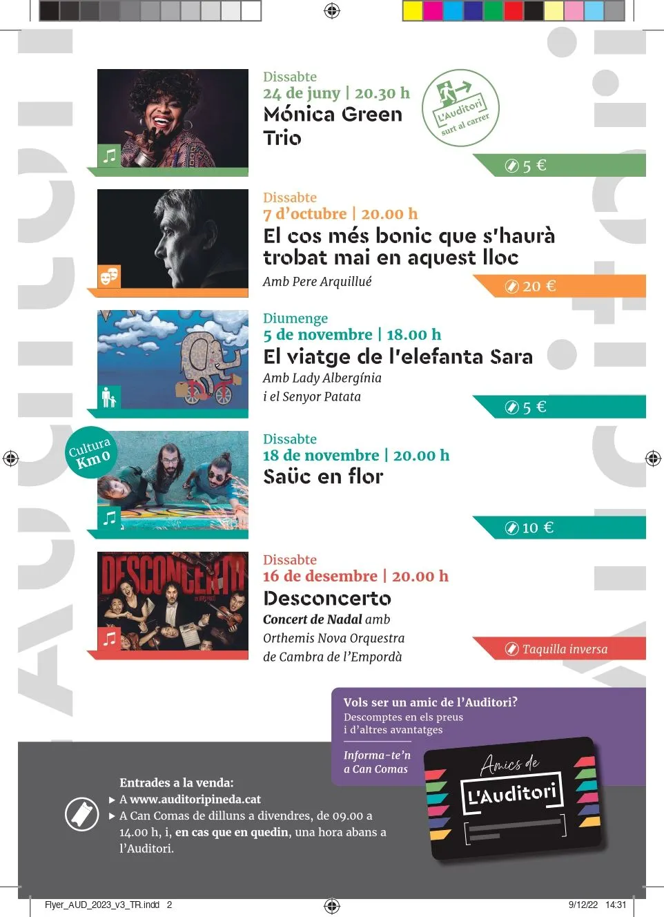 Programació Auditori 2023