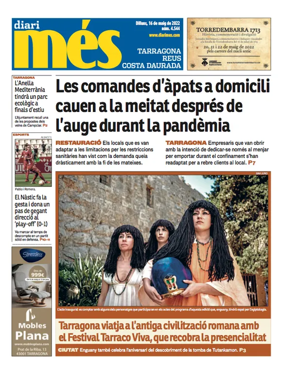 T'expliquem les portades dels diaris del territori d'aquest 16 de maig