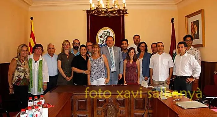 Els regidors de govern i oposició de l'actual mandat (foto: Xavi Salbanyà )