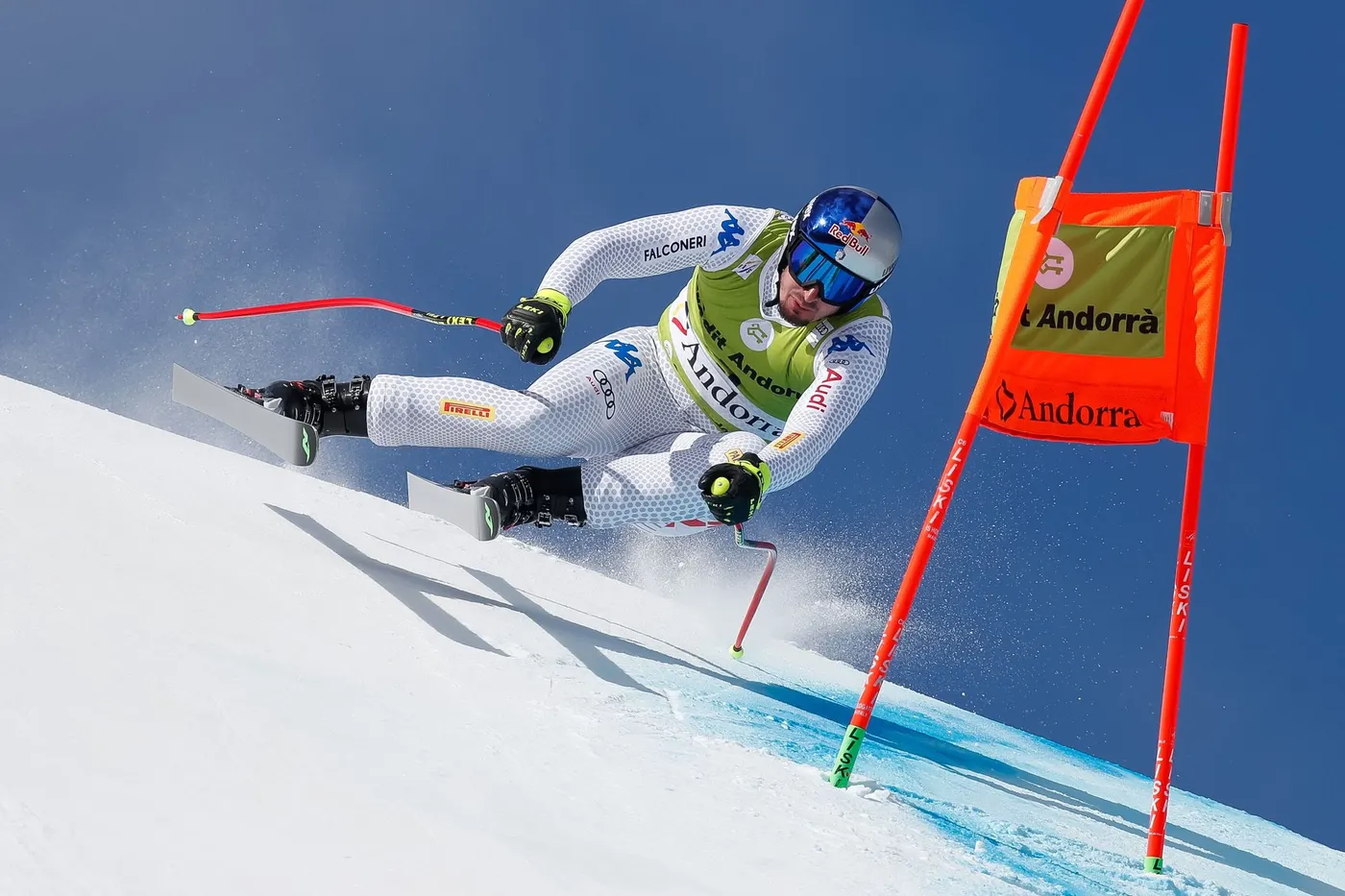 Prova de descens de les Finals de la Copa del Món d'esquí alpí (Foto: Oriol Molas/Grandvalira)