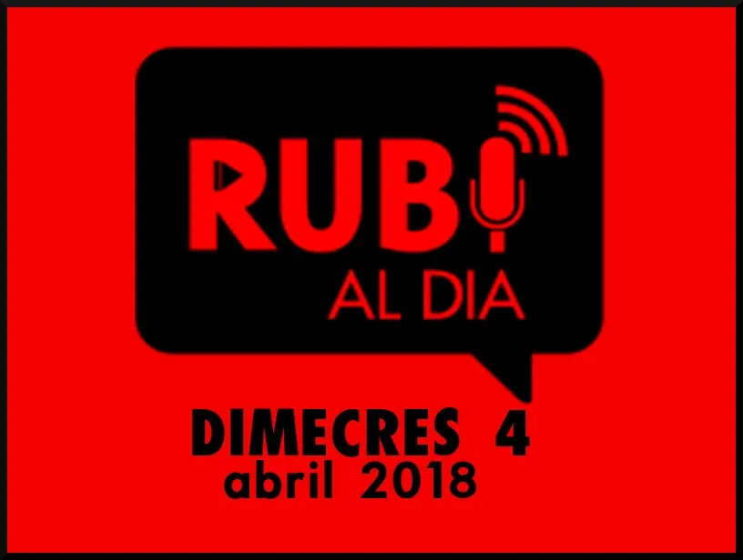 RUBÍ AL DIA dimecres 4 ABRIL 2018
