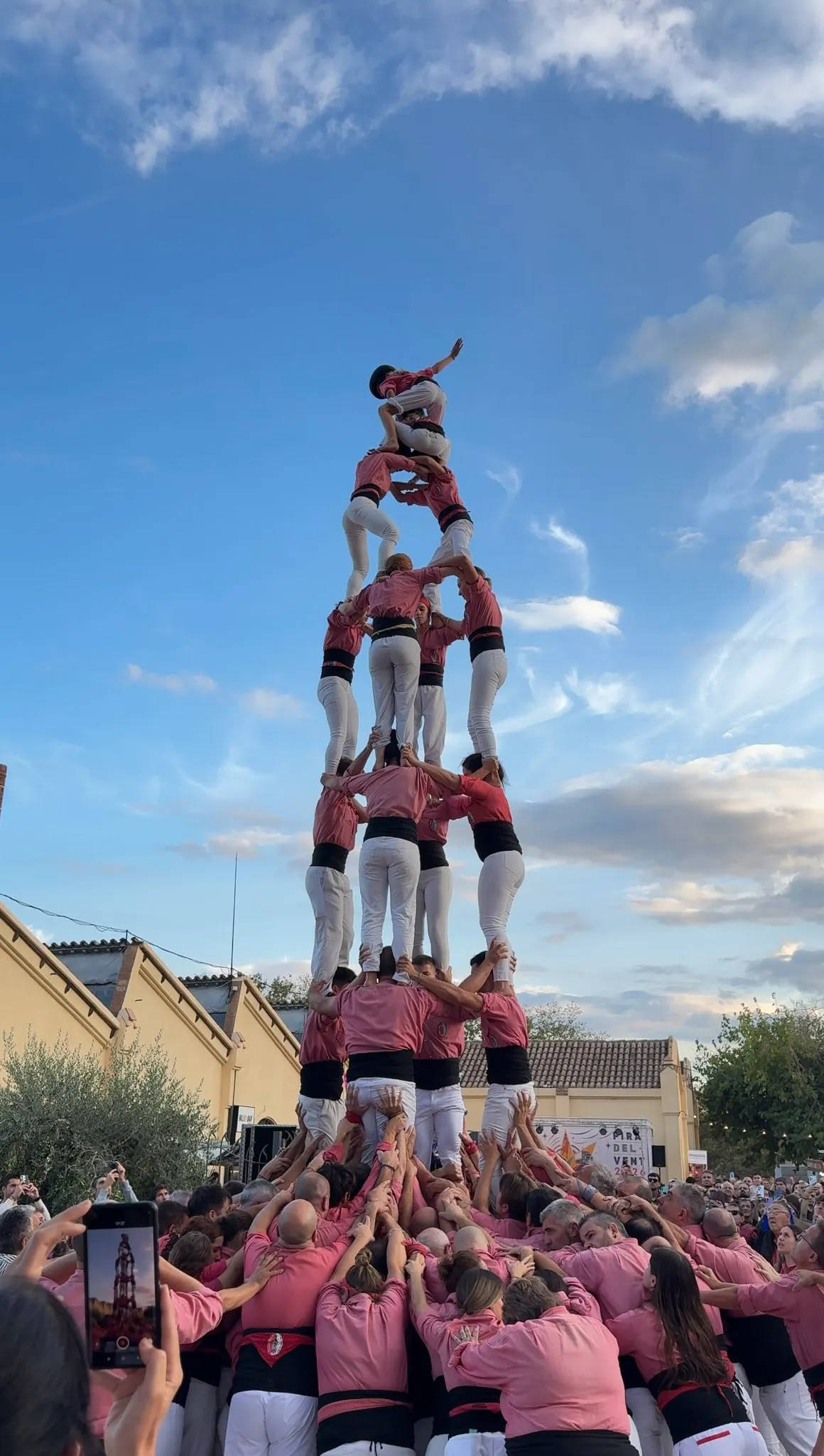 La Colla Vella roda els 7 pisos al Pla de Santa Maria