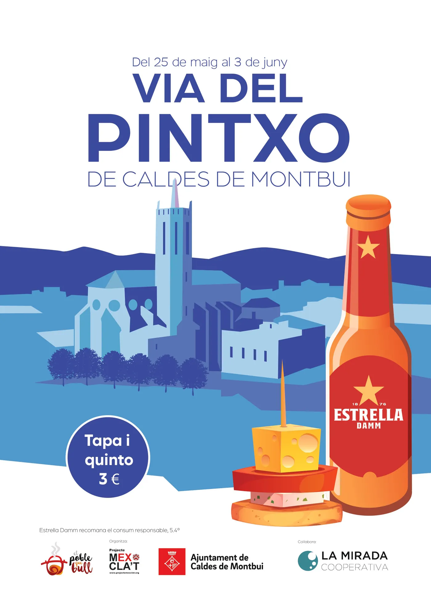 Tretze establiments participaran a la sisena edició de la Via del Pintxo de Caldes