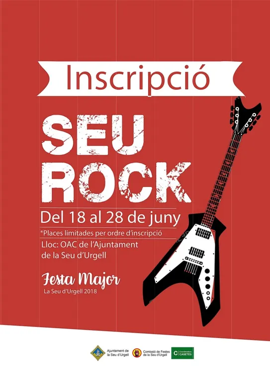 S’obren les inscripcions per participar al Seu Rock 2018