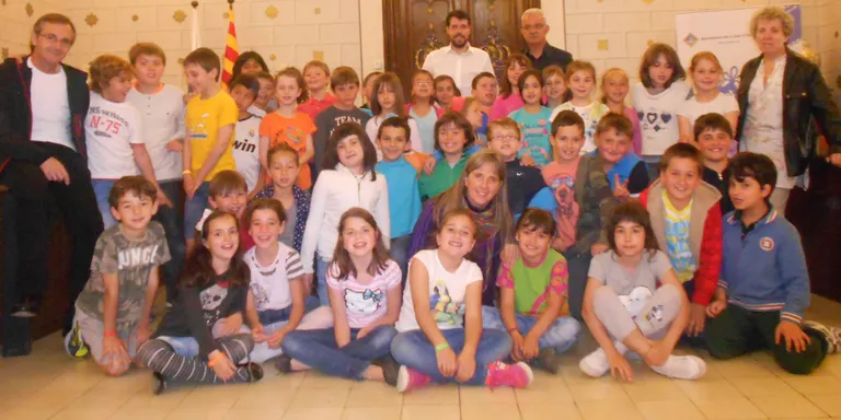 Alumnes del Col.legi La Salle de la Seu visiten l'Ajuntament