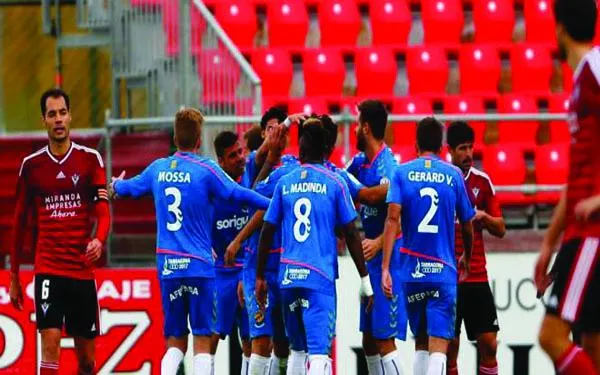 El Nàstic obté el primer triomf de la temporada i supera el Mirandés amb un gol solitari de Muñiz (0-1)