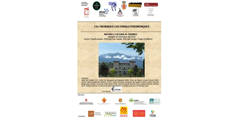 L'Institut d'Estudis Comarcals de l'Alt Urgell, present a les XII Trobades Culturals Pirinenques