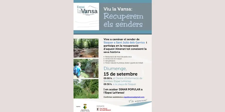 La Vansa recupera l'itinerari de Sisquer a l'església de Sant Julià dels Garrics