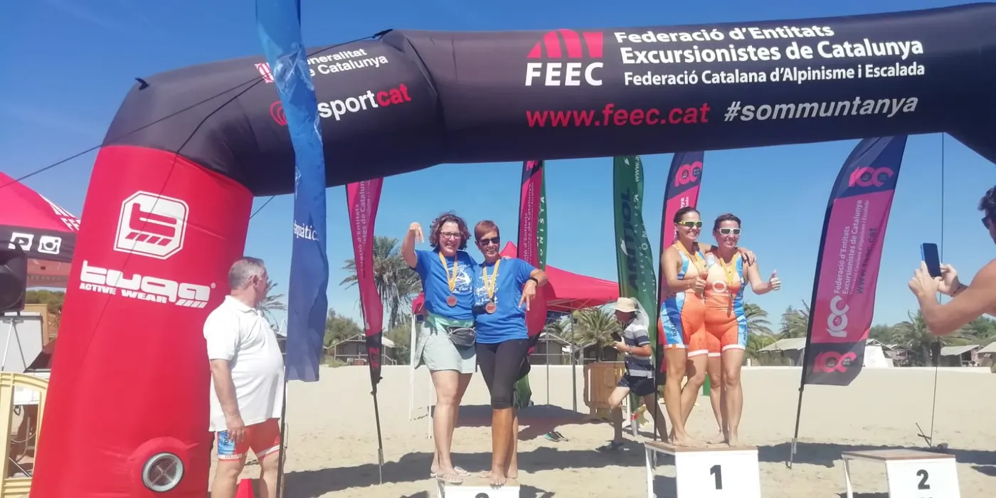 El Centre Excursionista de Cambrils estrena medaller al segon Campionat de Catalunya de Marxa Aquàtica