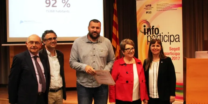 L'Ajuntament rep el Segell Infoparticipa